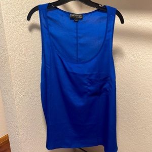 Forever 21 blue tank top